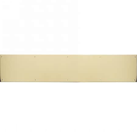 Brass Accents 6 in. x 28 in. Kick Plate Polished Brass-Aluminum Screw Mount A09-P0628-628